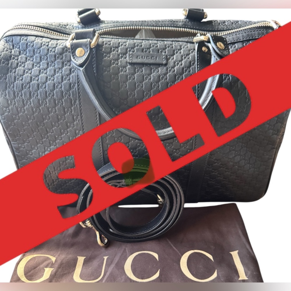 SOLD at dif site - Gucci Microguccissima Leather Boston Bag (medium)